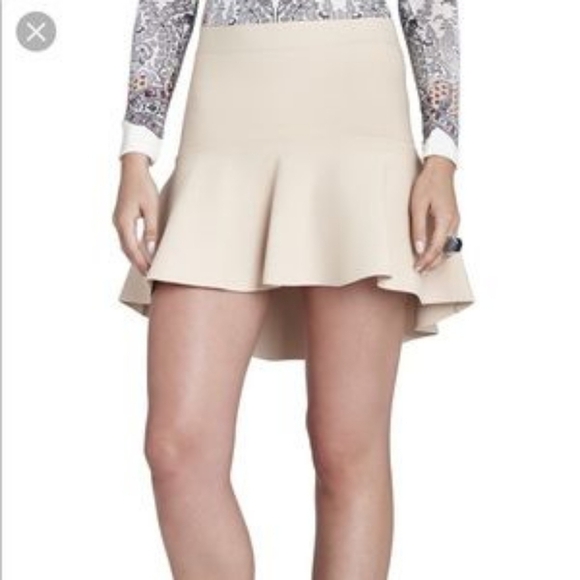 BCBG MaxAzaria Peplum Hi-Lo Mini Skirt - Picture 9 of 9